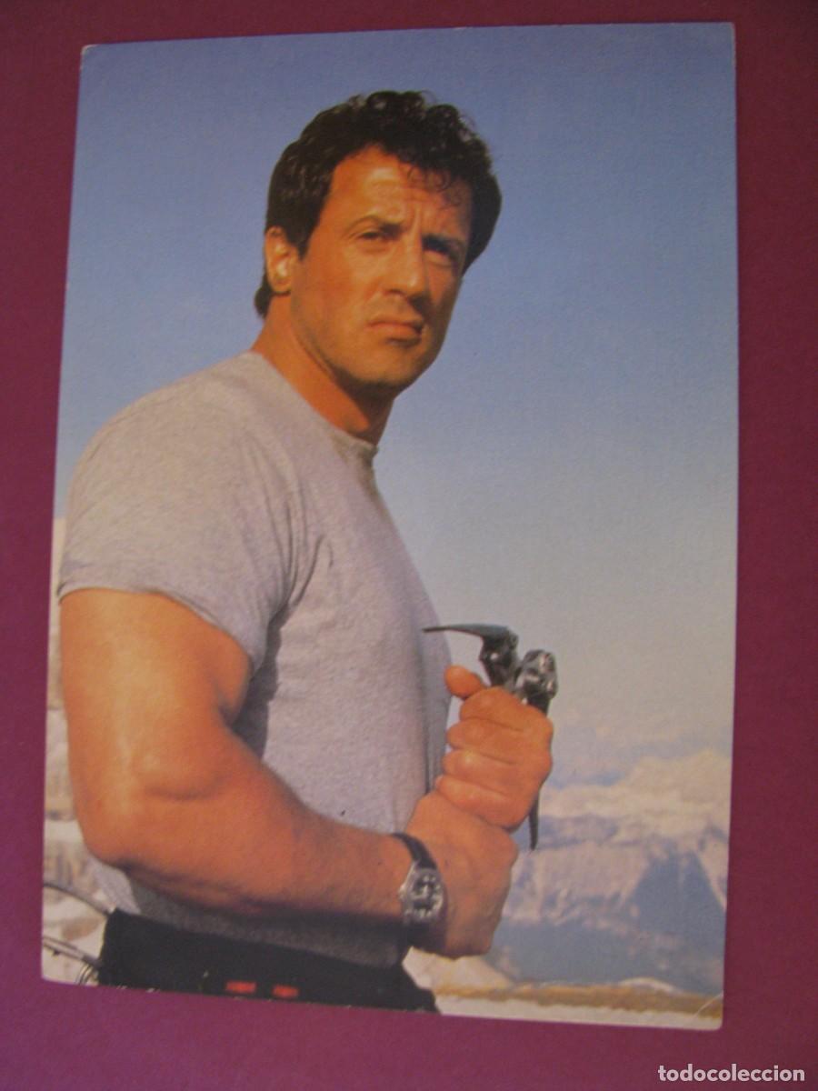 Cine: POSTAL DEL ACTOR SYLVESTER STALLONE. PELICULA CLIFFHANGER. 1993