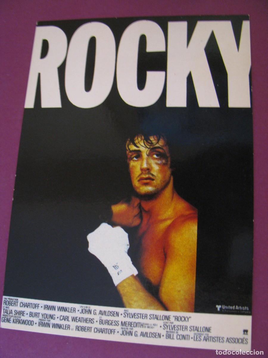 Cine: POSTAL DEL ACTOR SYLVESTER STALLONE. PELICULA ROCKY. IMPRESO EN FRANCIA