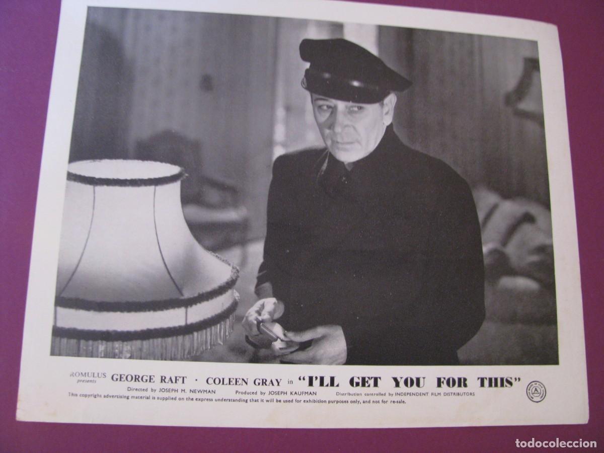 Cine: FOTOCROMO, LOBBY CARD DE LA PELICULA I'LL GET YOU FOR THIS 1951. 25X20 CM