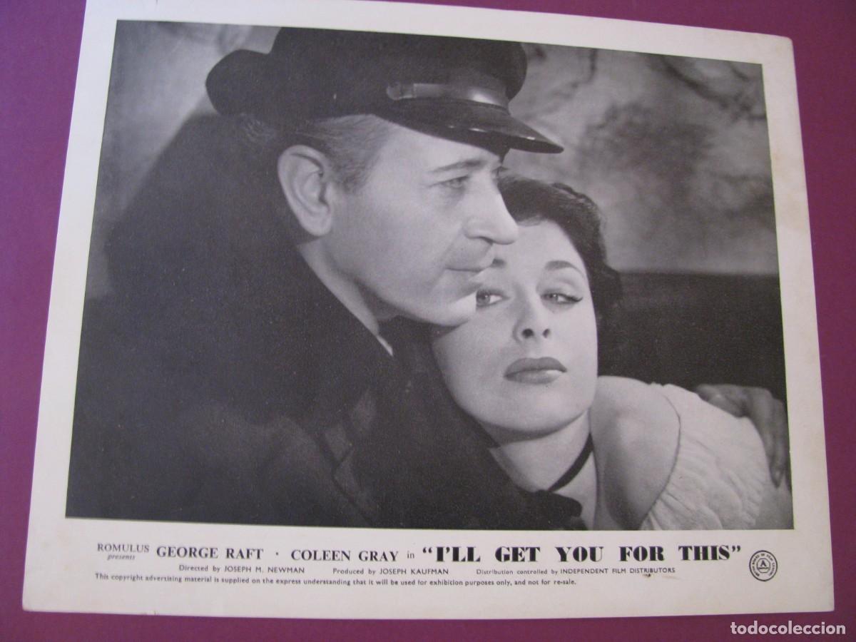 Cine: FOTOCROMO, LOBBY CARD DE LA PELICULA I'LL GET YOU FOR THIS 1951. 25X20 CM