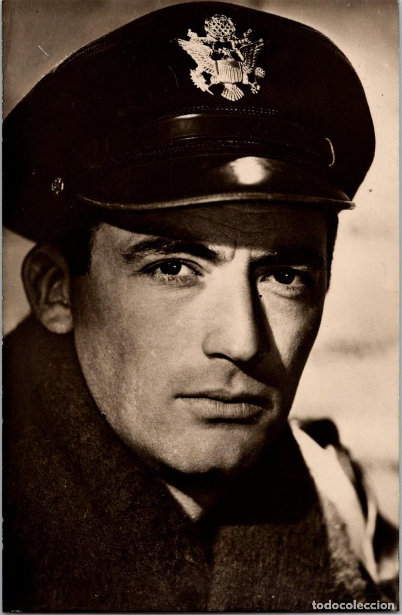 Cine: Gregory Peck - Kores - Obsequio Carboplan - 137x89mm - Aviador - Uniforme de United States Air Force