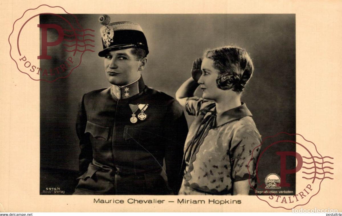 Cine: MAURICE CHEVALIER. MIRIAM HOPKINS