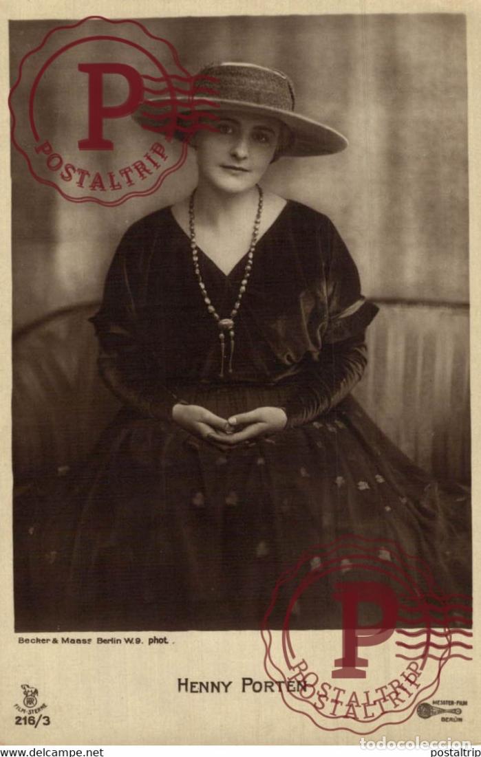 Cine: HENNY PORTEN Becker & Maass Berlin Photo STARS ACTORS ACTRESSES ACTEURS ACTRICES