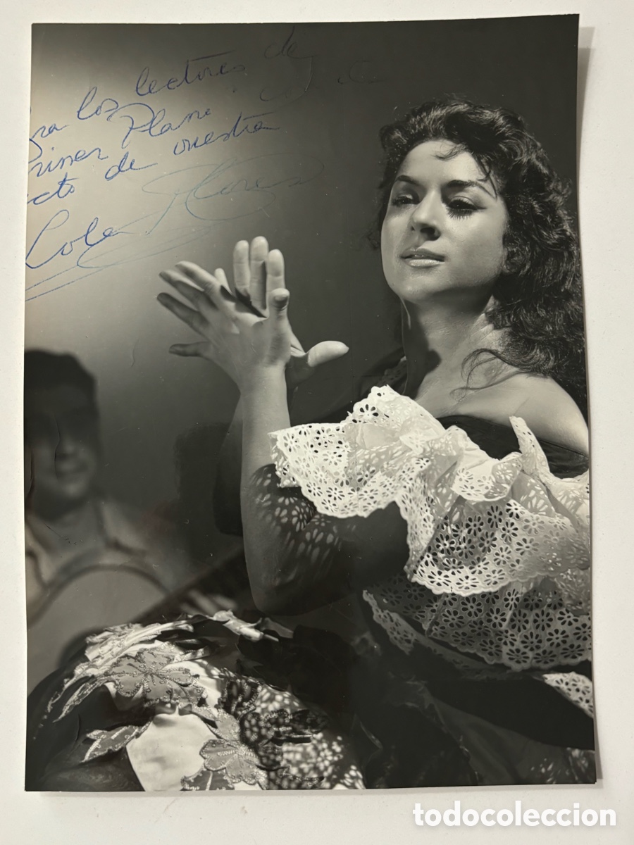 Cine: Foto original con aut&oacute;grafo de Lola Flores M