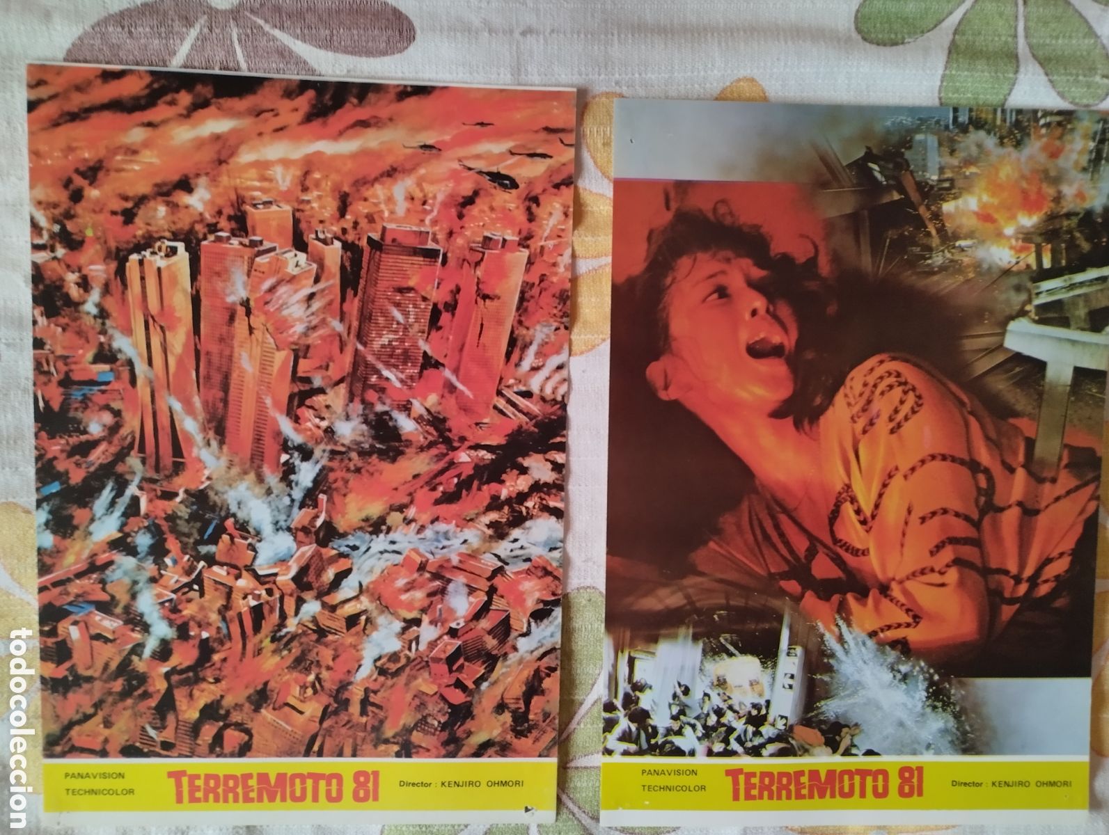 Cine: 10 FOTOCROMOS - TERREMOTO 81 - SET COMPLETO