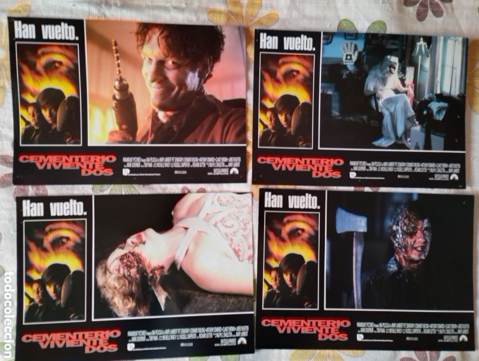 Cine: 8 FOTOCROMOS - CEMENTERIO VIVIENTE DOS