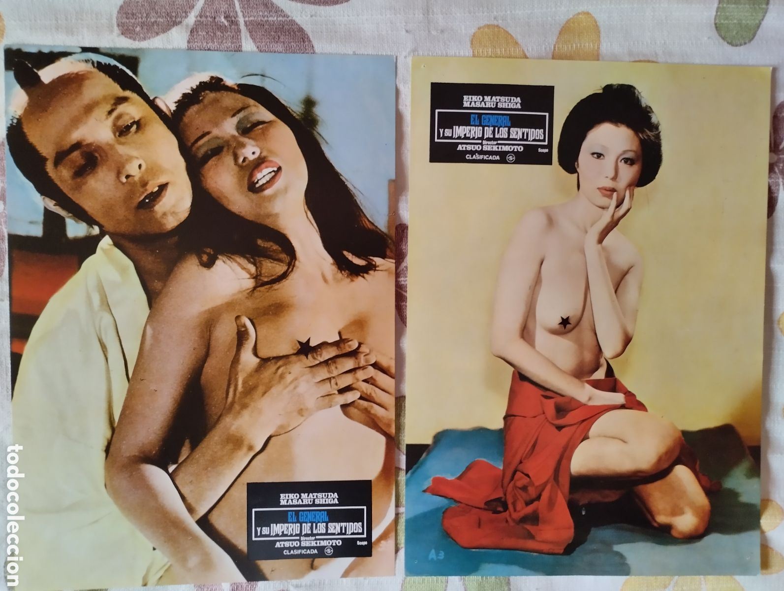 Cine: 12 FOTOCROMOS - EL GENERAL Y EL IMPERIO DE LOS SENTIOS - SET COMPLETO