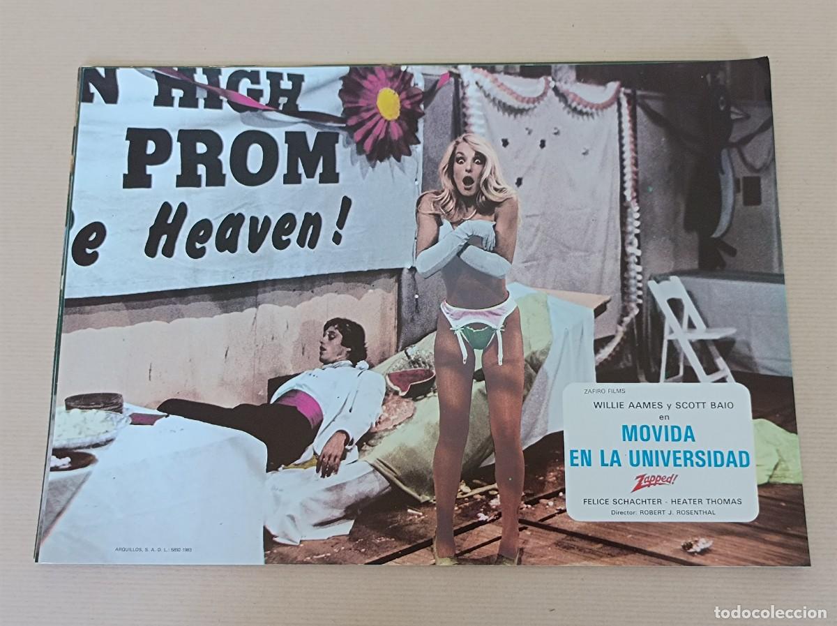Cine: 12 FOTOCROMOS PEL&Iacute;CULA MOVIDA EN LA UNIVERSIDAD JUEGO COMPLETO LOTE 2
