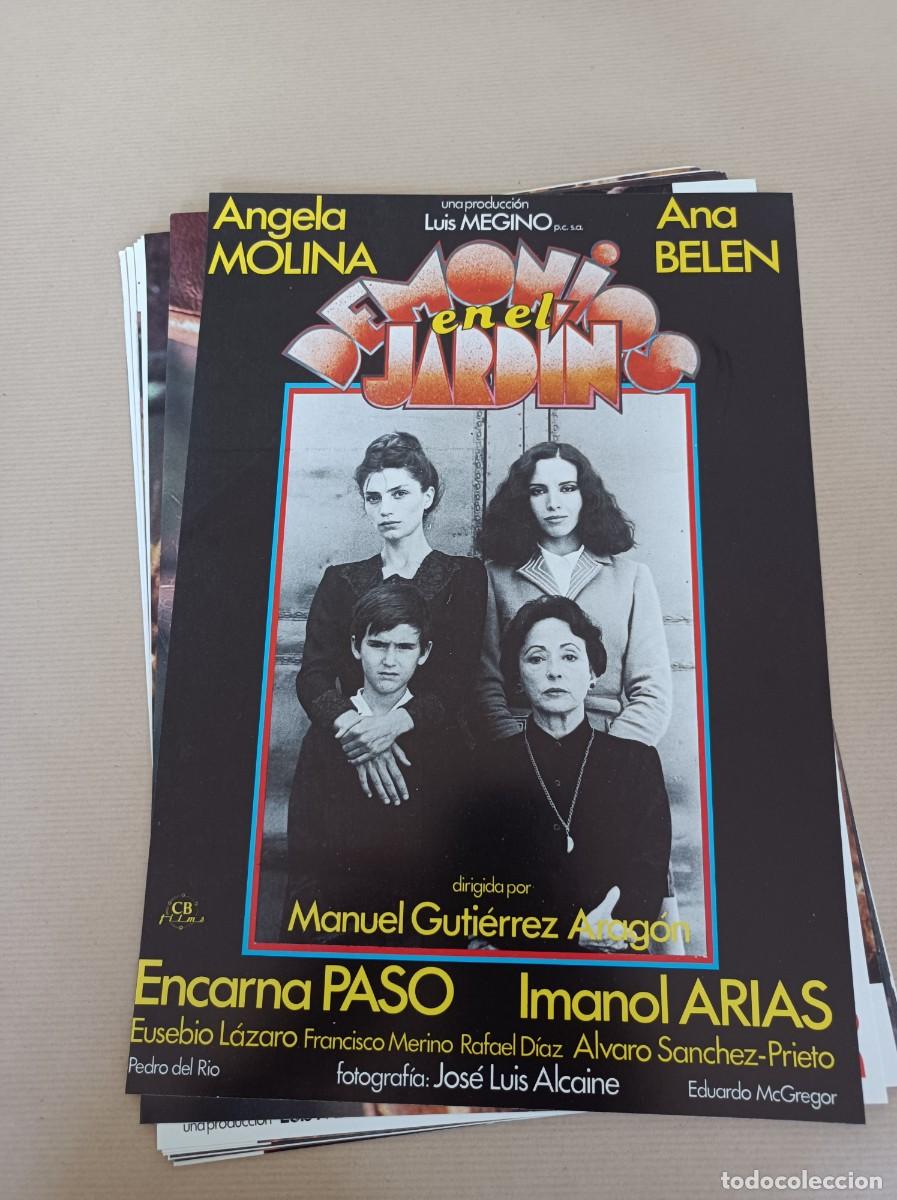 Cine: 12 FOTOCROMOS PEL&Iacute;CULA DEMONIOS EN EL JARD&Iacute;N JUEGO COMPLETO