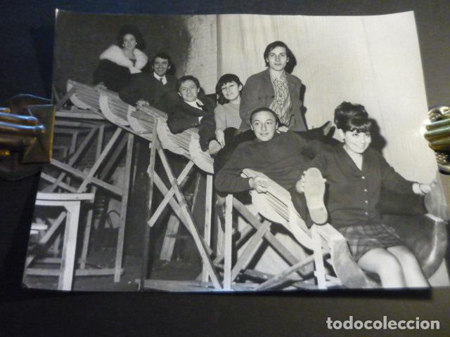 Cine: EUSEBIO PONCELA MANUEL GALIANA CARLOS PEIRA CLARA HEYMAN ACTORES ANTIGUA FOTOGRAFIA 18 X 24 CM