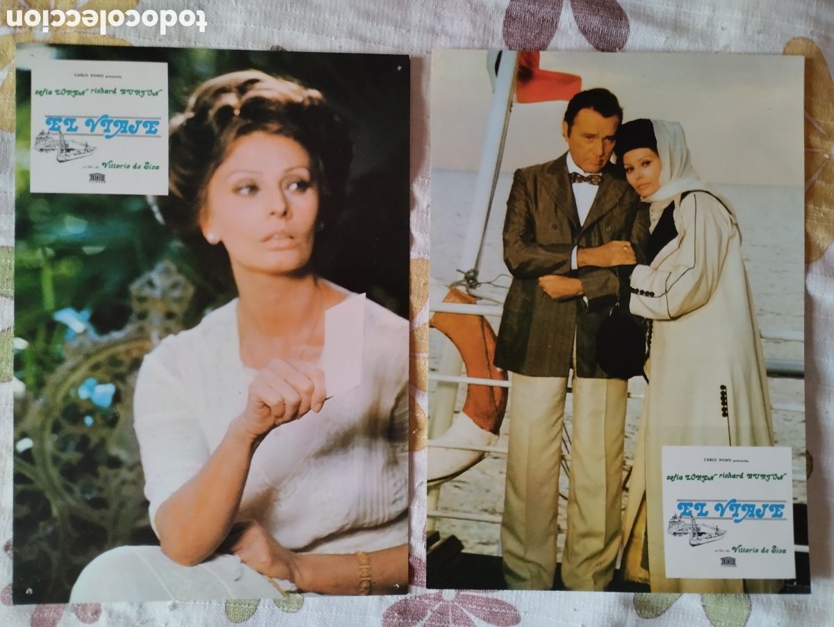 Cine: 12 FOTOCROMOS - EL VIAJE - SET COMPLETO - SOFIA LOREN RICHARD BURTON