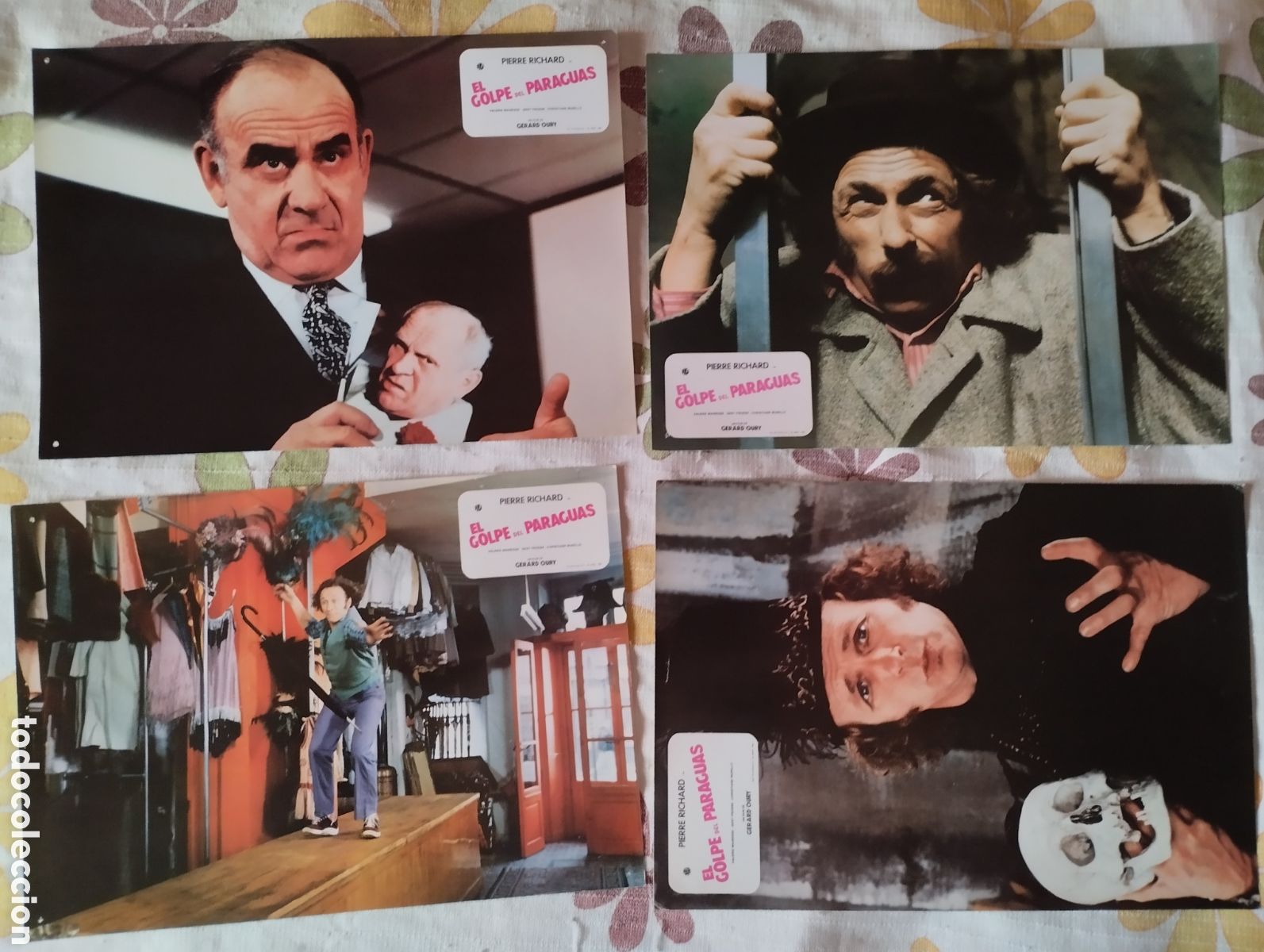 Cine: 12 FOTOCROMOS - EL GOLPE DEL PARAGUAS - SET COMPLETO