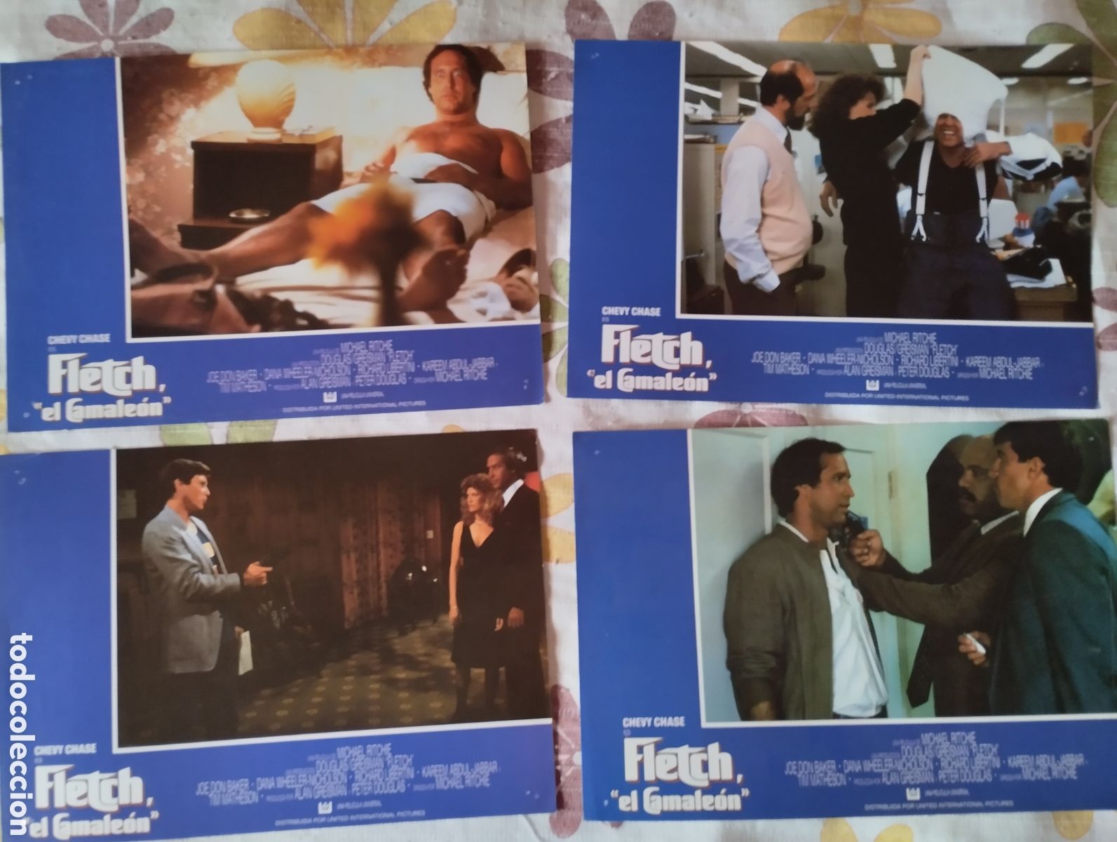 Cine: 12 FOTOCROMOS - FLETCH EL CAMALEON - SET COMPLETO - CHEVY CHASE