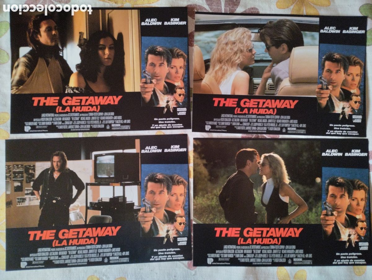 Cine: 10 FOTOCROMOS - THE GETAWAY LA HUIDA - KIM BASINGUER