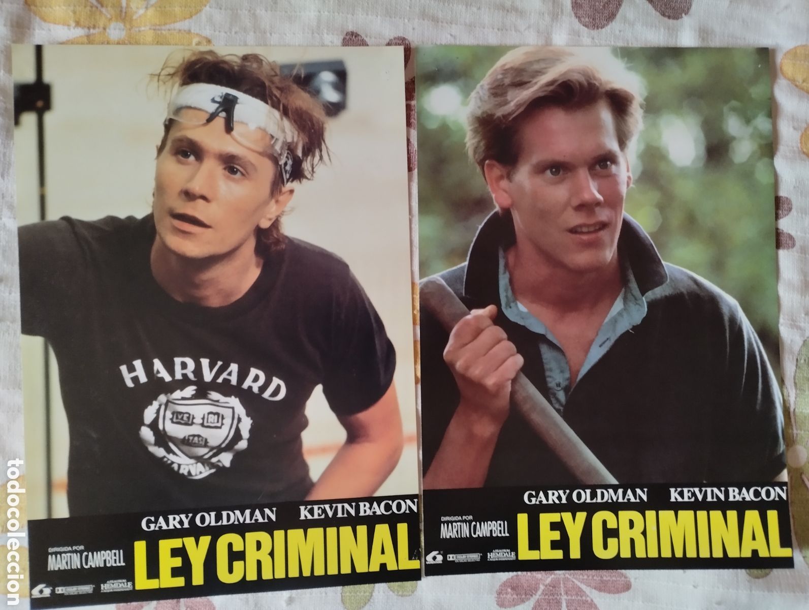 Cine: 12 FOTOCROMOS - LEY CRIMINAL - SET COMPLETO - KEVIN BACON