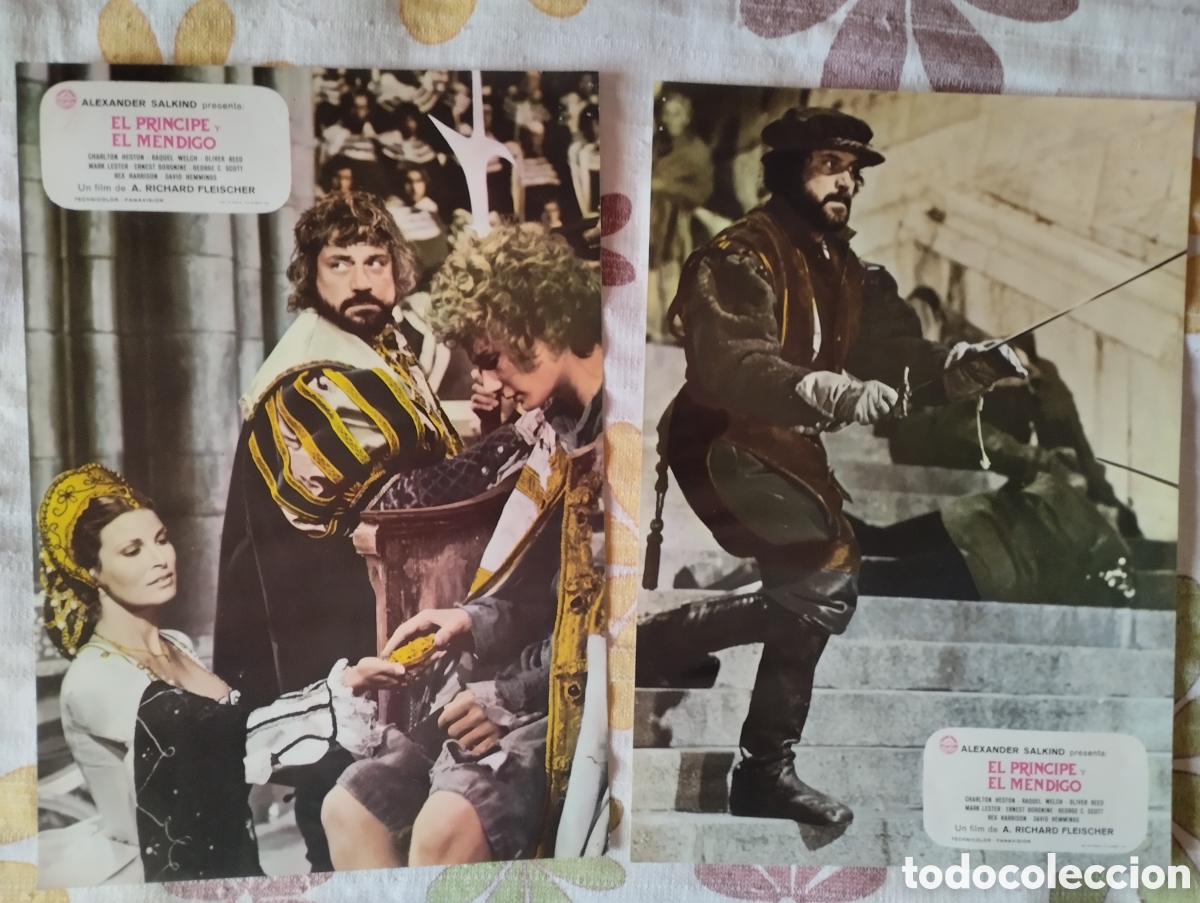 Cine: 12 FOTOCROMOS -EL PRINCIPE Y EL MENDIGO - SET COMPLETO