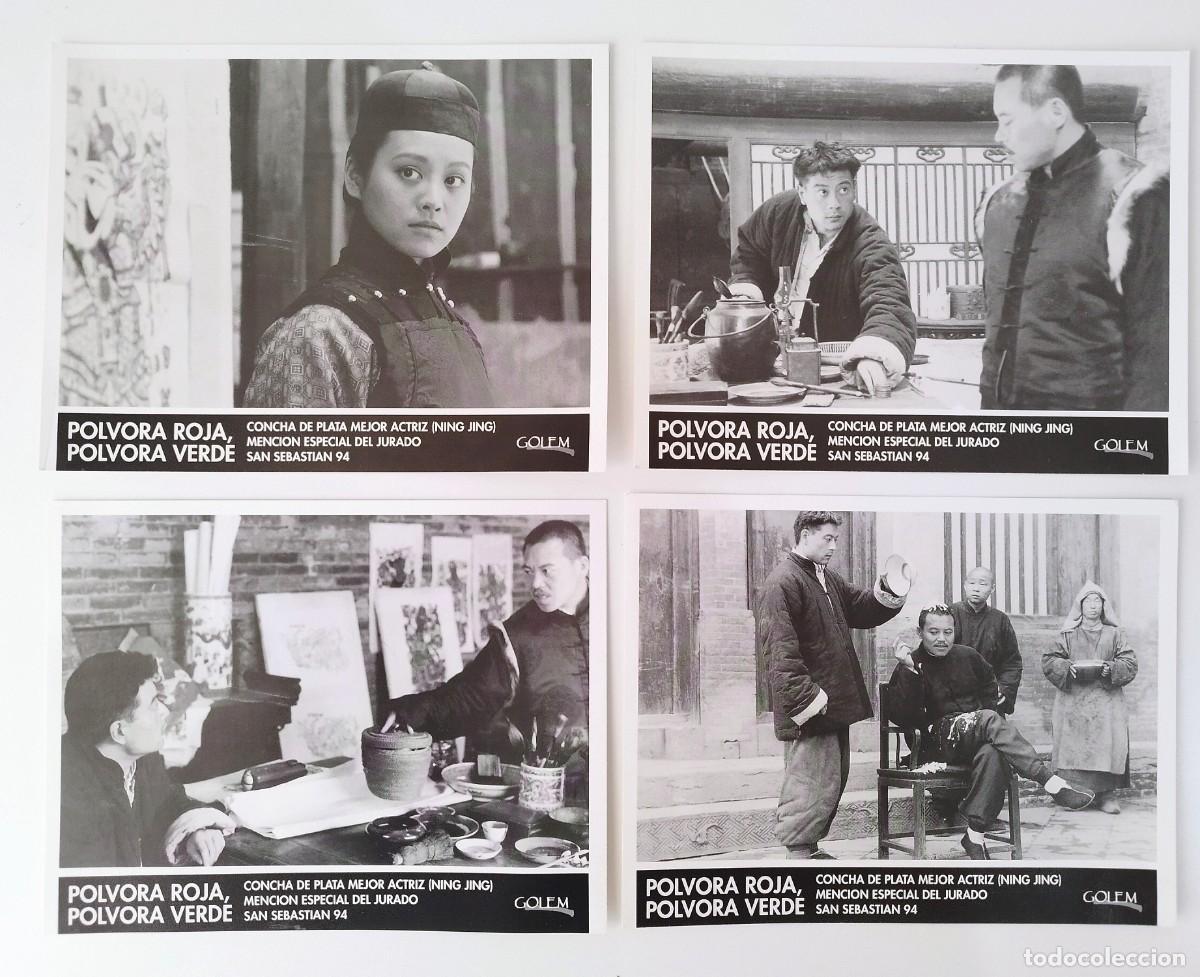 Cine: Lote 4 Fotocromos Cine Asi&aacute;tico: P&oacute;lvora Roja, P&oacute;lvora Verde (1994) - Golem / San Sebasti&aacute;n