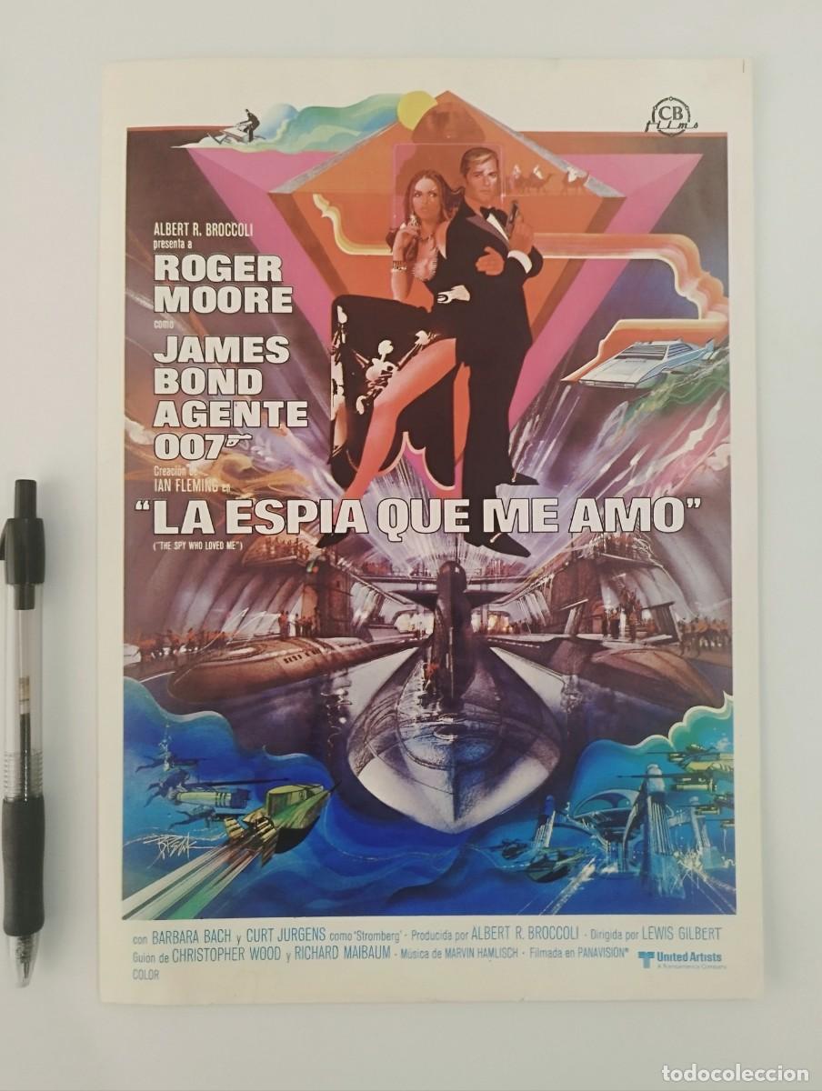 Cine: JAMES BOND - Fotocromo / Cartel Original CB LA ESP&Iacute;A QUE ME AM&Oacute; - 007, 1977