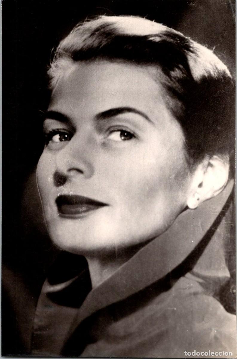 Cine: Ingrid Bergman - Sin m&aacute;s datos - 137x91mm - Ilsa Lund en Casablanca