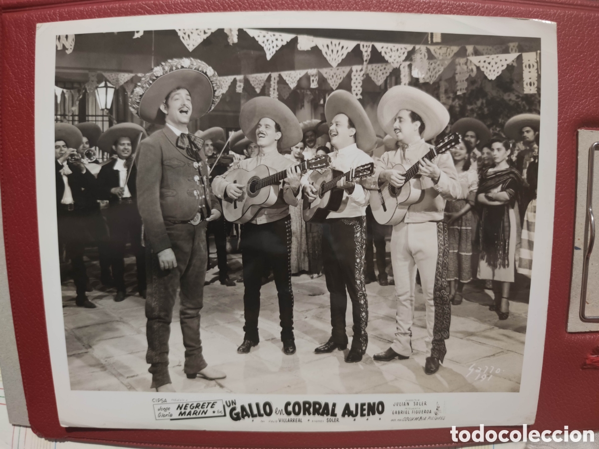 Cine: Foto - Un gallo en corral ajeno - 1952 - Jorge Negrete - Fotografia Original de distribuidora -