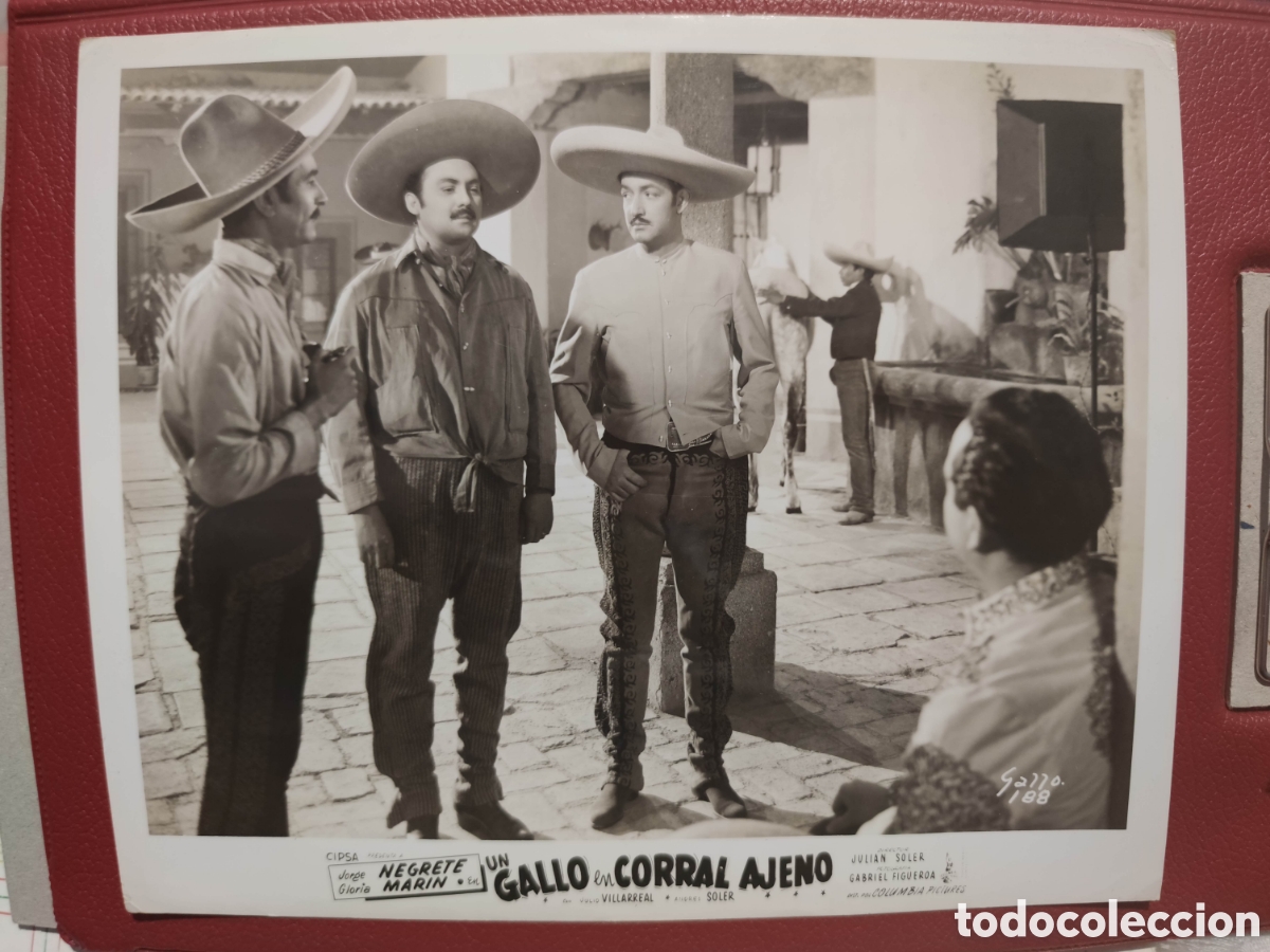 Cine: Foto - Un gallo en corral ajeno - 1952 - Jorge Negrete - Fotografia Original de distribuidora -