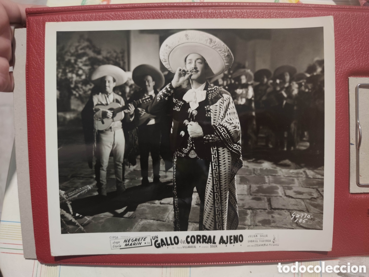 Cine: Foto - Un gallo en corral ajeno - 1952 - Jorge Negrete - Fotografia Original de distribuidora -