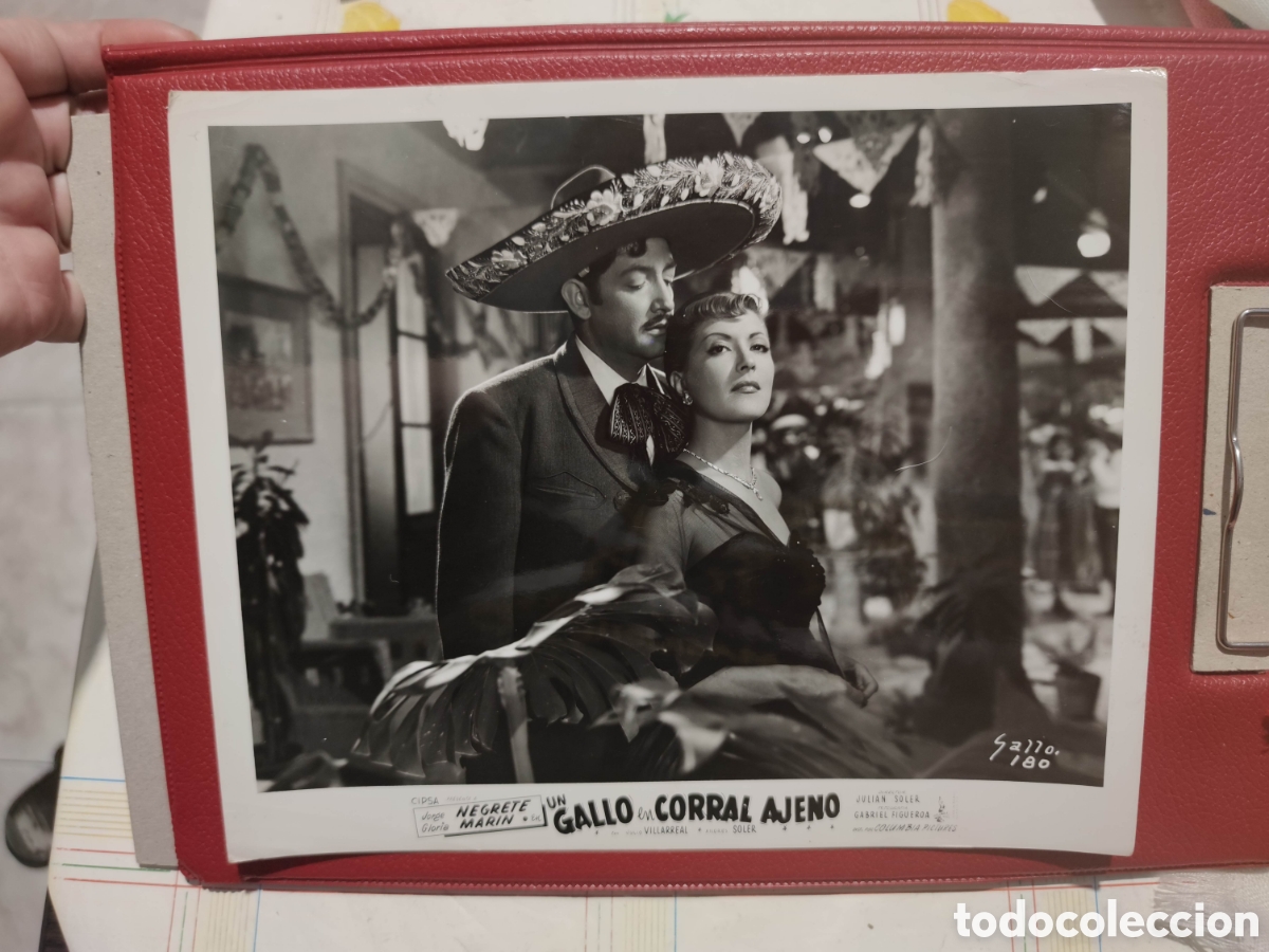 Cine: Foto - Un gallo en corral ajeno - 1952 - Jorge Negrete - Fotografia Original de distribuidora -