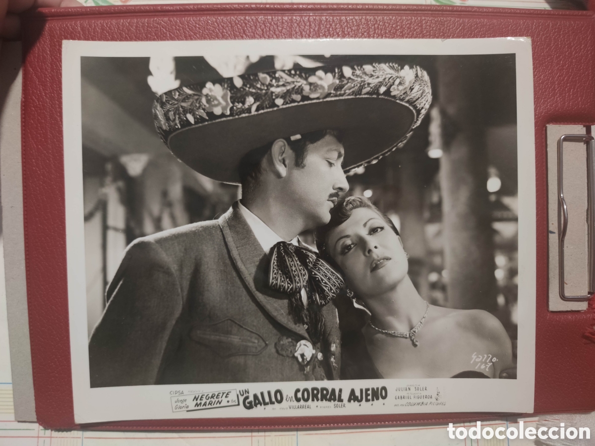 Cine: Foto - Un gallo en corral ajeno - 1952 - Jorge Negrete - Fotografia Original de distribuidora -