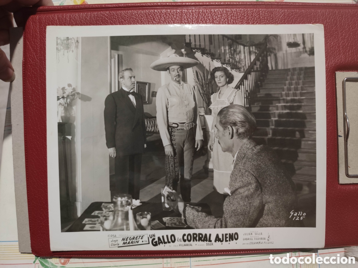 Cine: Foto - Un gallo en corral ajeno - 1952 - Jorge Negrete - Fotografia Original de distribuidora -
