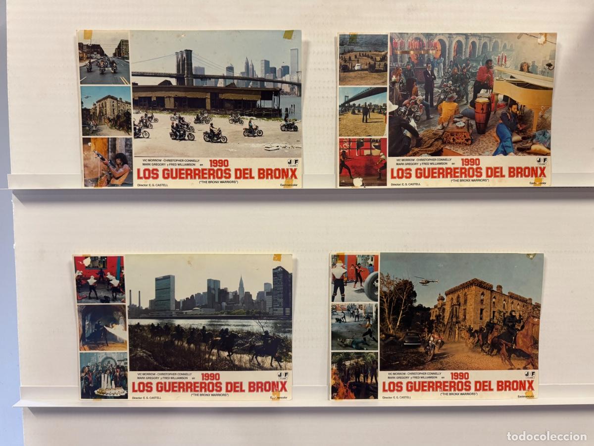 Cine: Los guerreros del bronx, Vic Morrow, Mark Gregory, 4 FOTOCROMOS