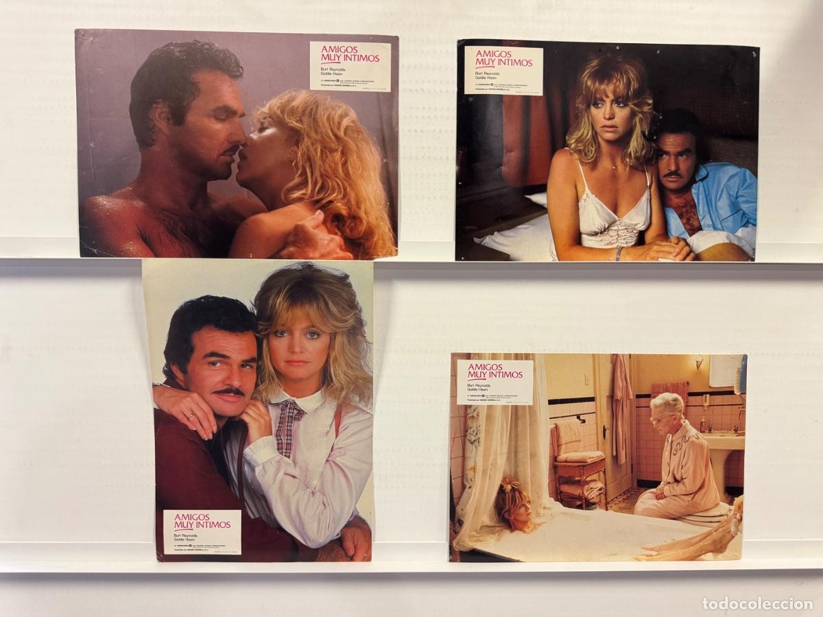 Cine: Amigos muy intimos, Burt Reynolds, Goldie Hawn, 4 FOTOCROMOS