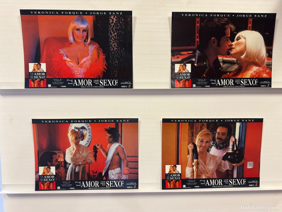 Cine: &iquest;Porque lo llaman amor cuando quieren decir sexo?, Veronica Forque, Jorge Sanz, 4 FOTOCROMOS
