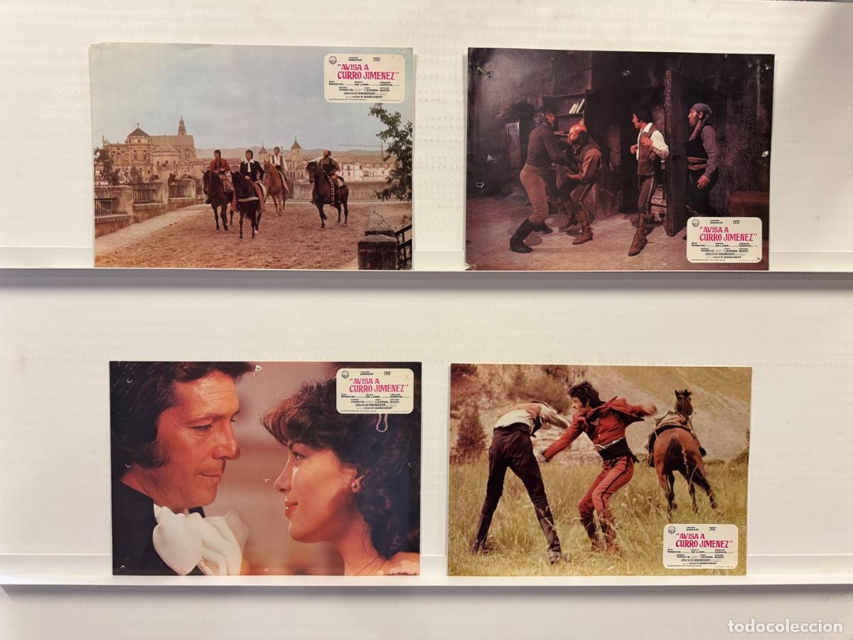 Cine: Avisa a Curro Jimenez, Sancho Gracia, Agata Lys, 4 FOTOCROMOS
