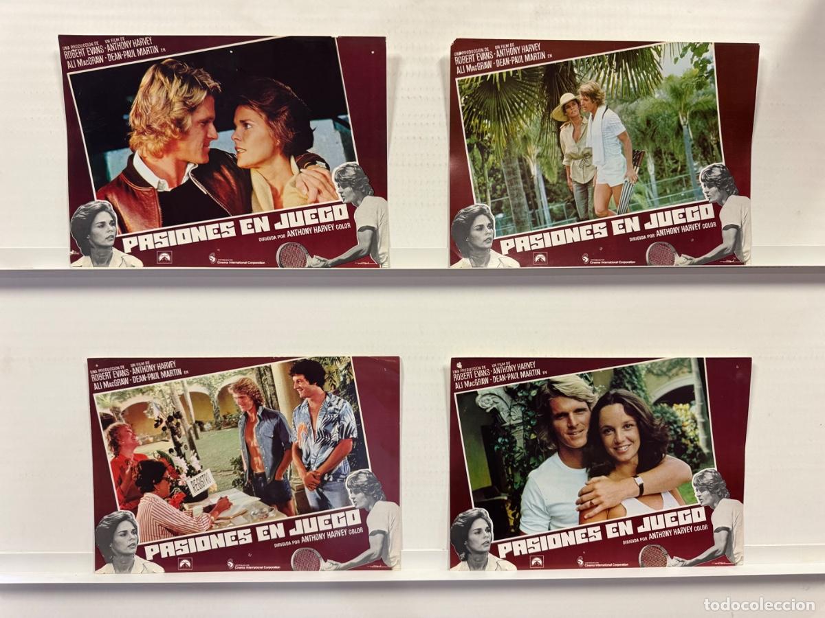 Cine: Pasiones en juego, Robert Evans, Anthony Harvey, 4 FOTOCROMOS