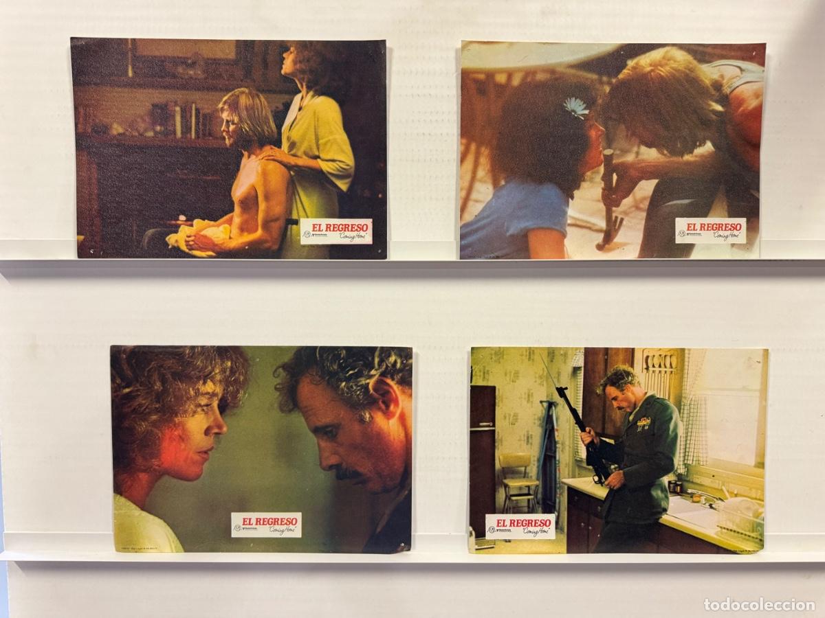 Cine: El regreso, Jane Fonda, Jon Voight, 4 FOTOCROMOS