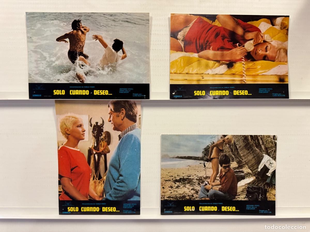 Cine: Solo cu&aacute;ndo deseo, Anthony Steel, Annie Belle, 4 FOTOCROMOS