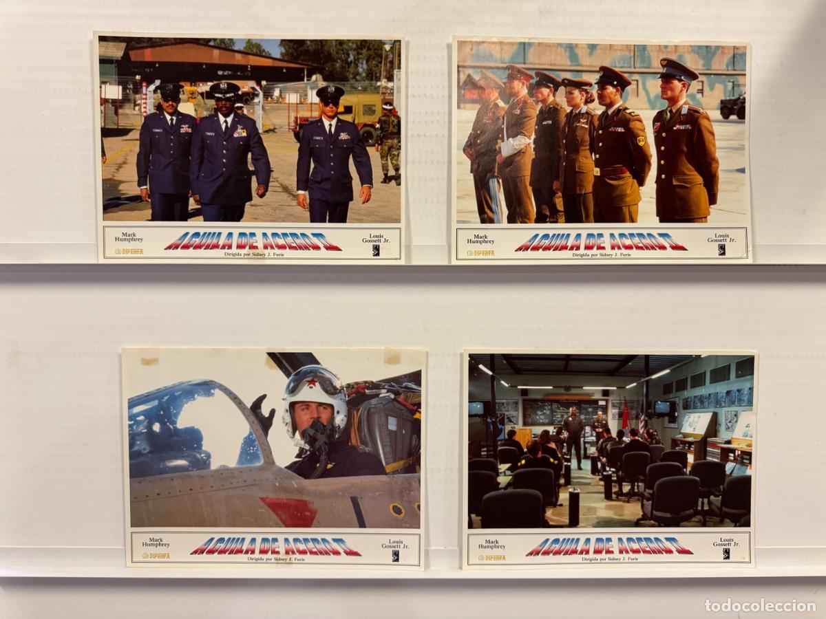 Cine: Aguila de acero 2, Mark Humphrey, Louis Gossett Jr, 4 FOTOCROMOS