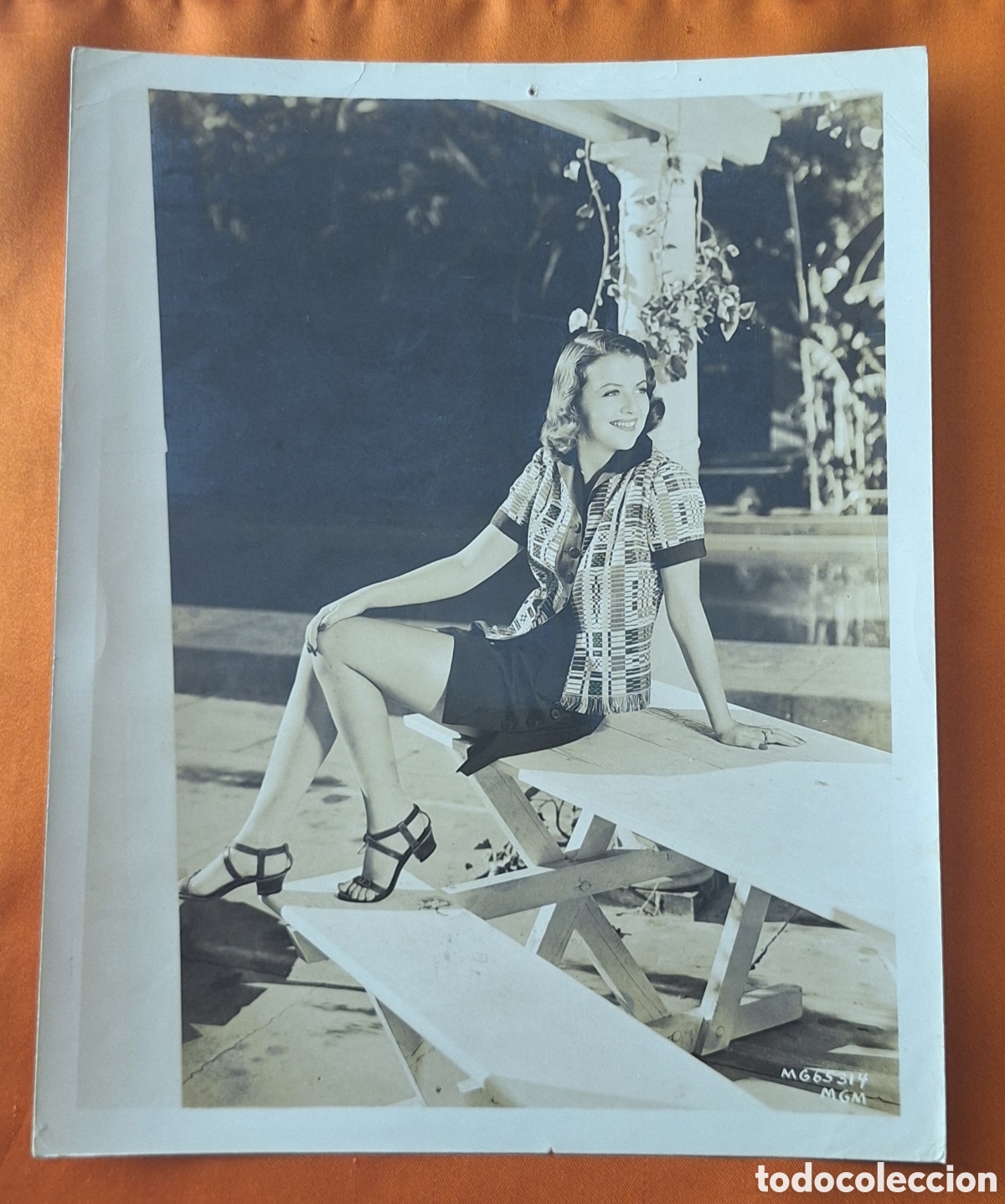 Cine: Fotograf&iacute;a de Prensa Actr&iacute;z Betty Furness - Metro Goldwyn Mayer - Cine -
