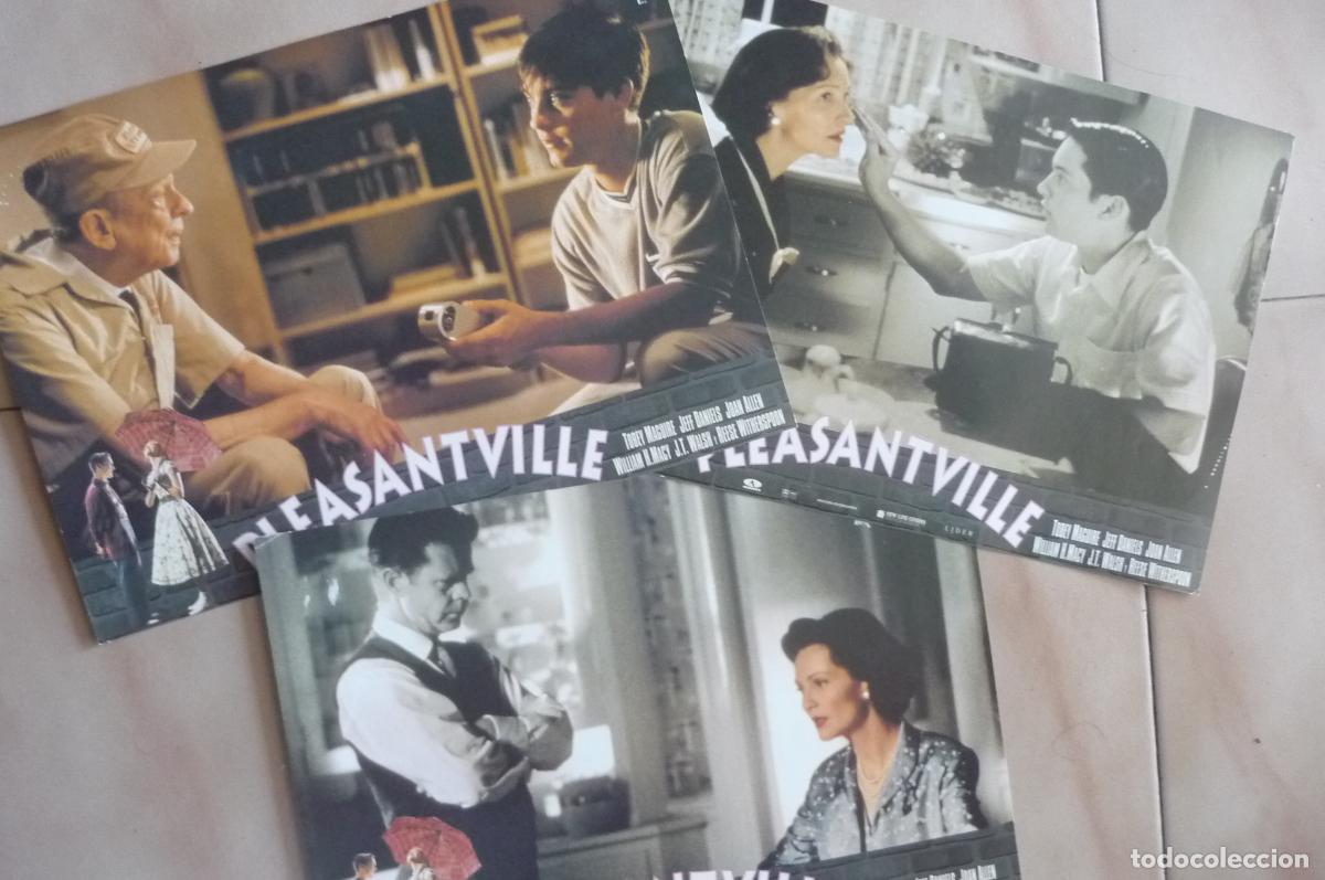 Cine: lote 3 fotocromos pleasantville