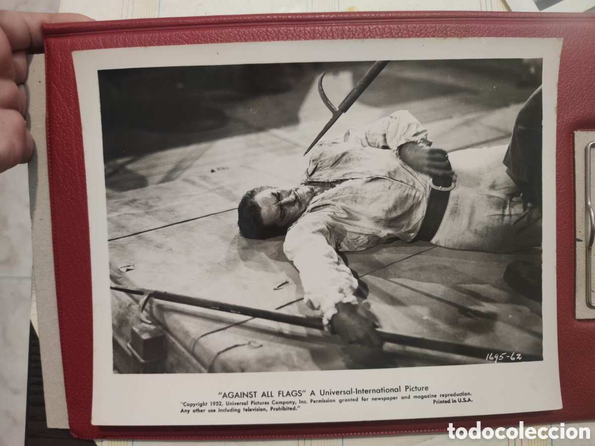 Cinema: Foto - Against All Flags - La isla de los corsarios - Errol Flynn - Original de distribuidora