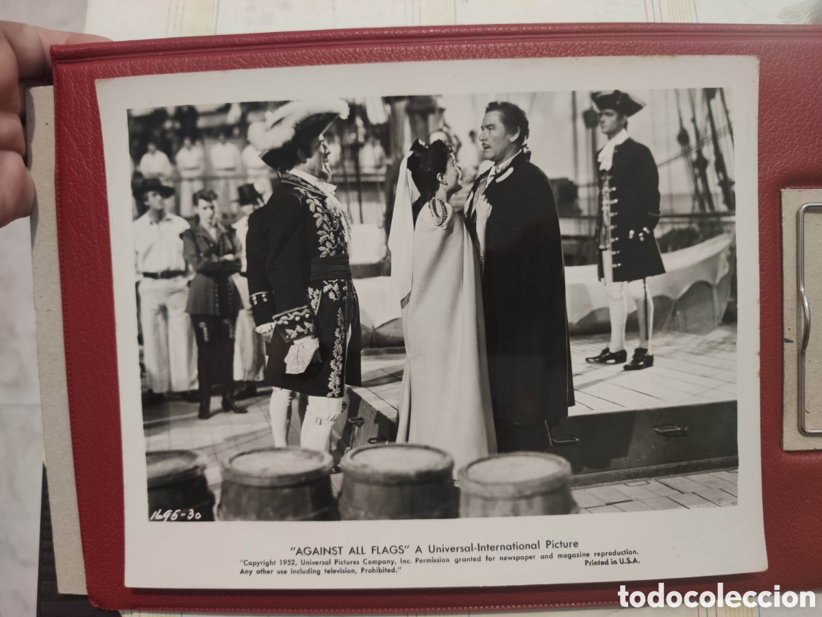 Kino: Foto - Against All Flags - La isla de los corsarios - Errol Flynn - Original de distribuidora