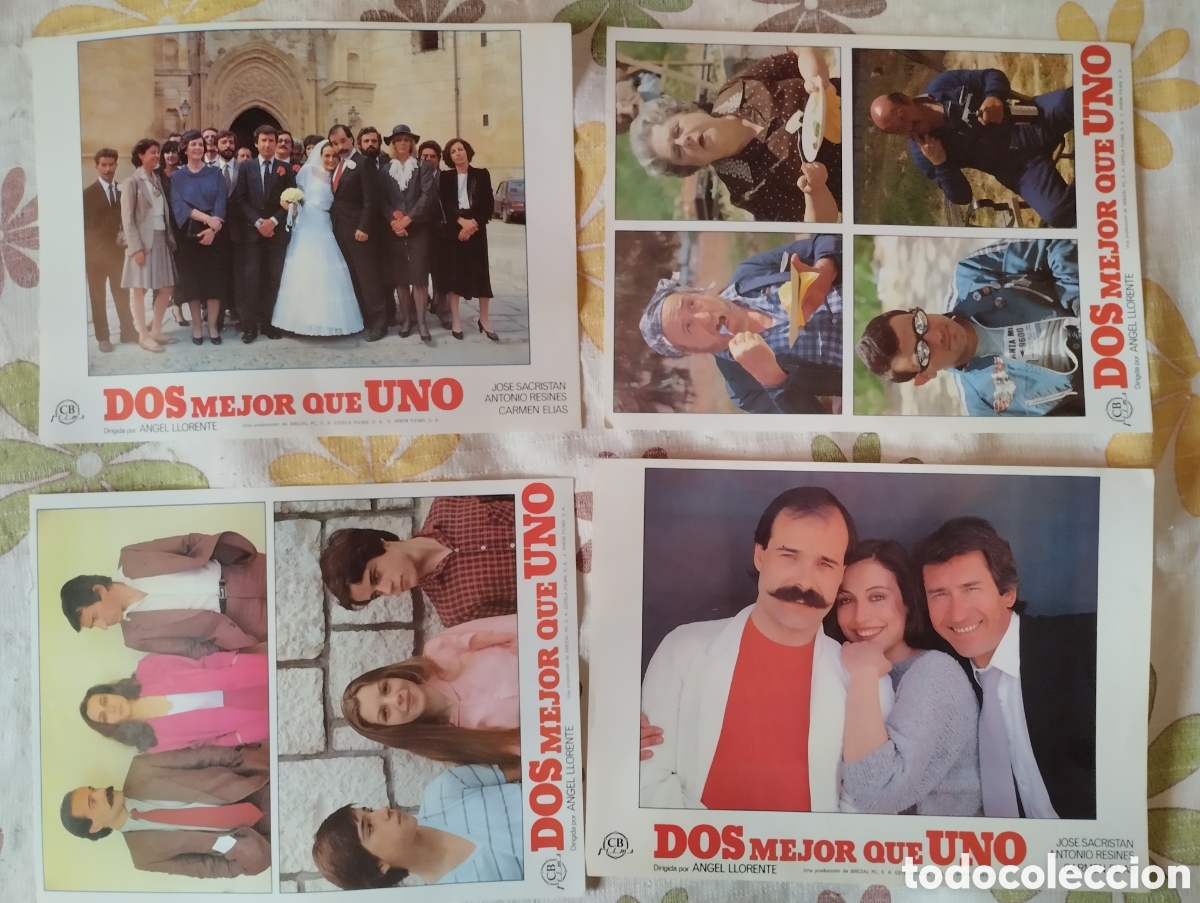 Cine: 12 FOTOCROMOS - DOS MEJOR QUE UNO - SET COMPLETO - ANTONIO RESINES