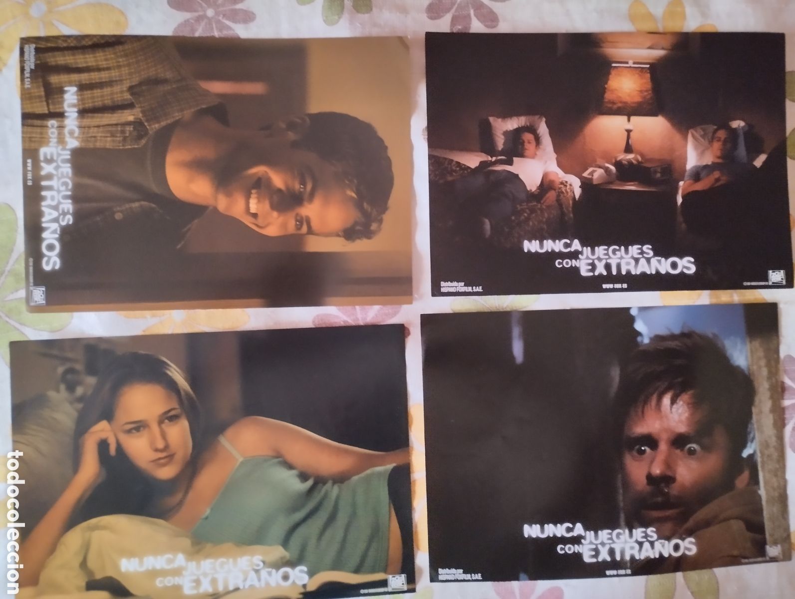 Cine: 12 FOTOCROMOS - NUNCA JUEGUES CON EXTRA&Ntilde;OS - SET COMPLETO