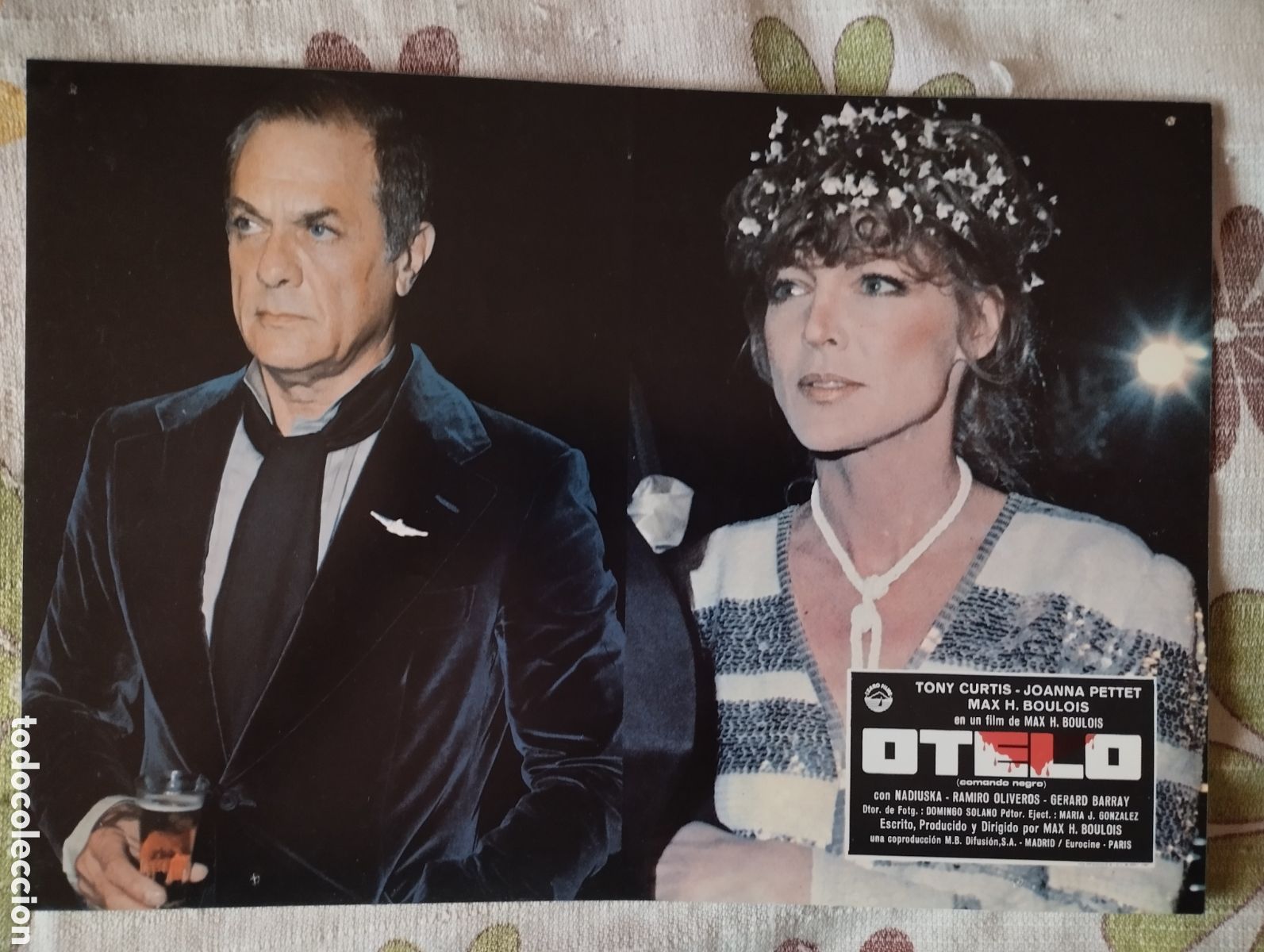 Cine: 9 FOTOCROMOS - OTELO - TONY CURTIS