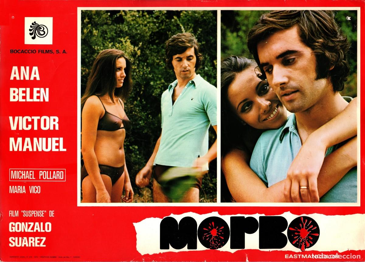 Cine: Morbo - Ana Bel&eacute;n - V&iacute;ctor Manuel - Gonzalo Su&aacute;rez - 6 Fotocromos de gran tama&ntilde;o sin doblar