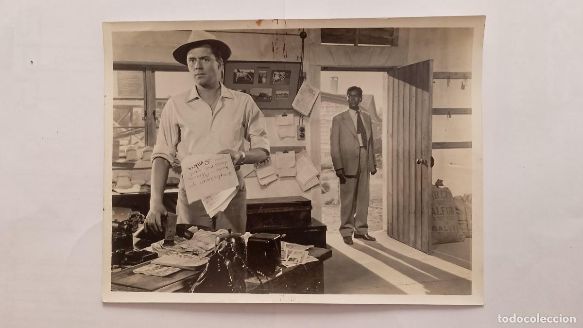 Cine: FOTO DE 18X24 INEDITA SIMBA LUCHA CONTRA EL MAU-MAU CON DICK BOGARDE, VIRGINIA MC KENA 1955