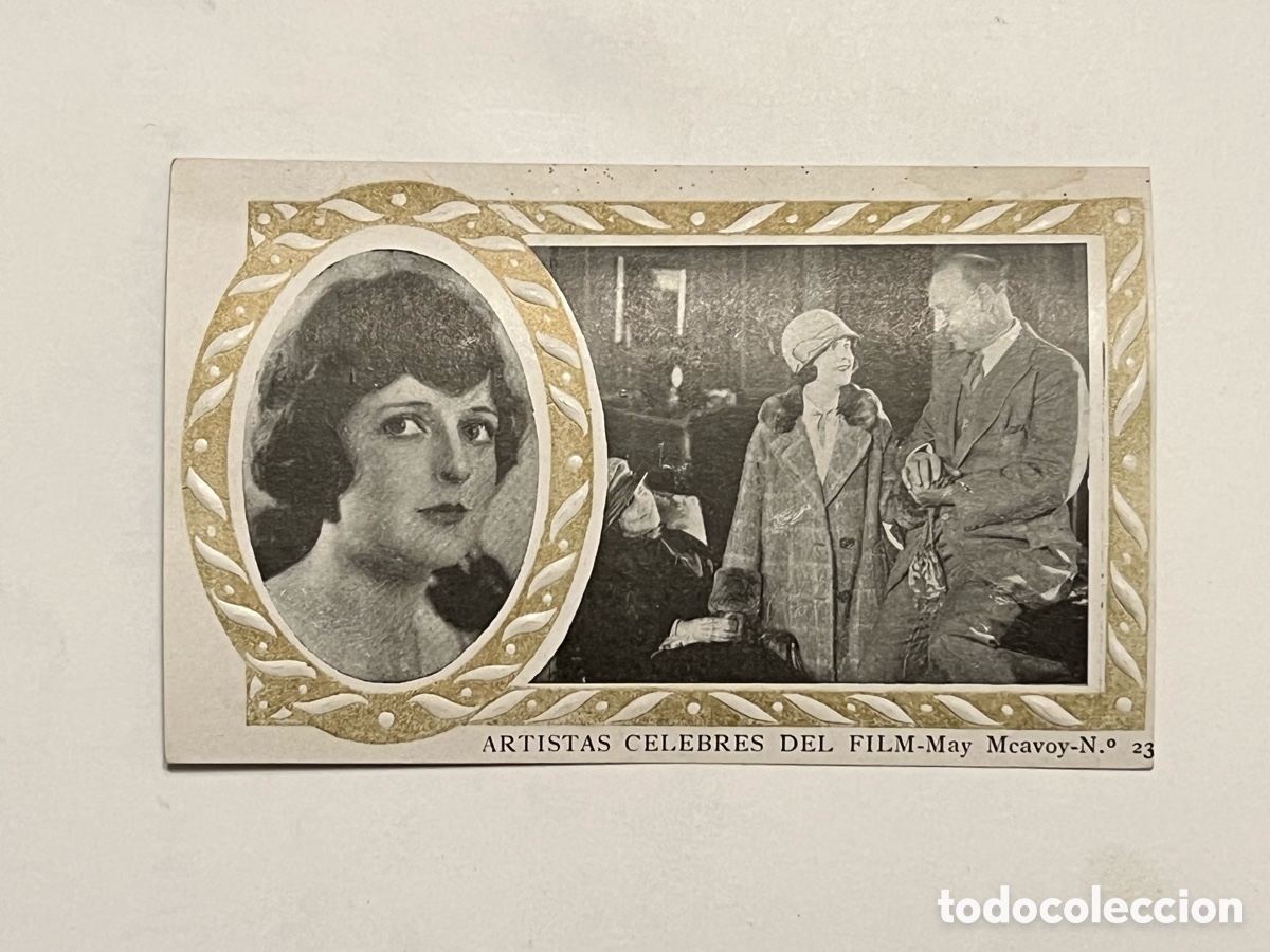 Cine: MAY MCAVOY.. ARTISTAS CELEBRES DEL FILM, S/A - No.23,.. Chocolates Amatller