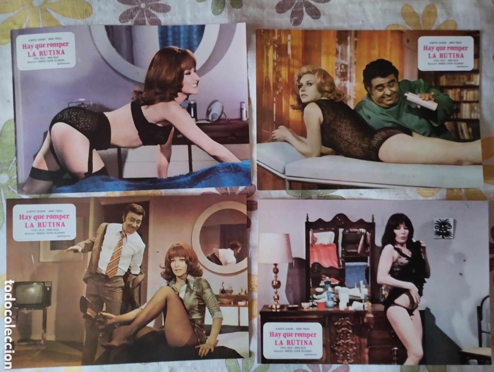 Cine: 12 FOTOCROMOS - HAY QUE ROMPER LA RUTINA - SET COMPLETO