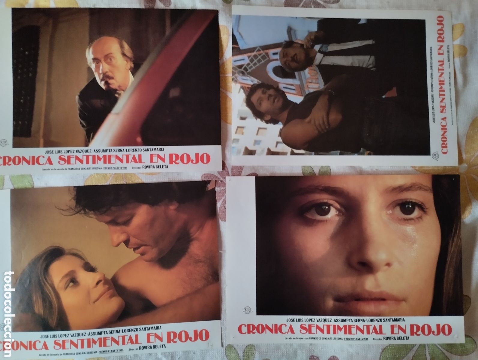 Cine: 12 FOTOCROMOS - CRONICA SENTIMENTAL EN ROJO - SER COMPLETO - ASUMTA SERNA JOSE LUIS LOPEZ VAZQUEZ