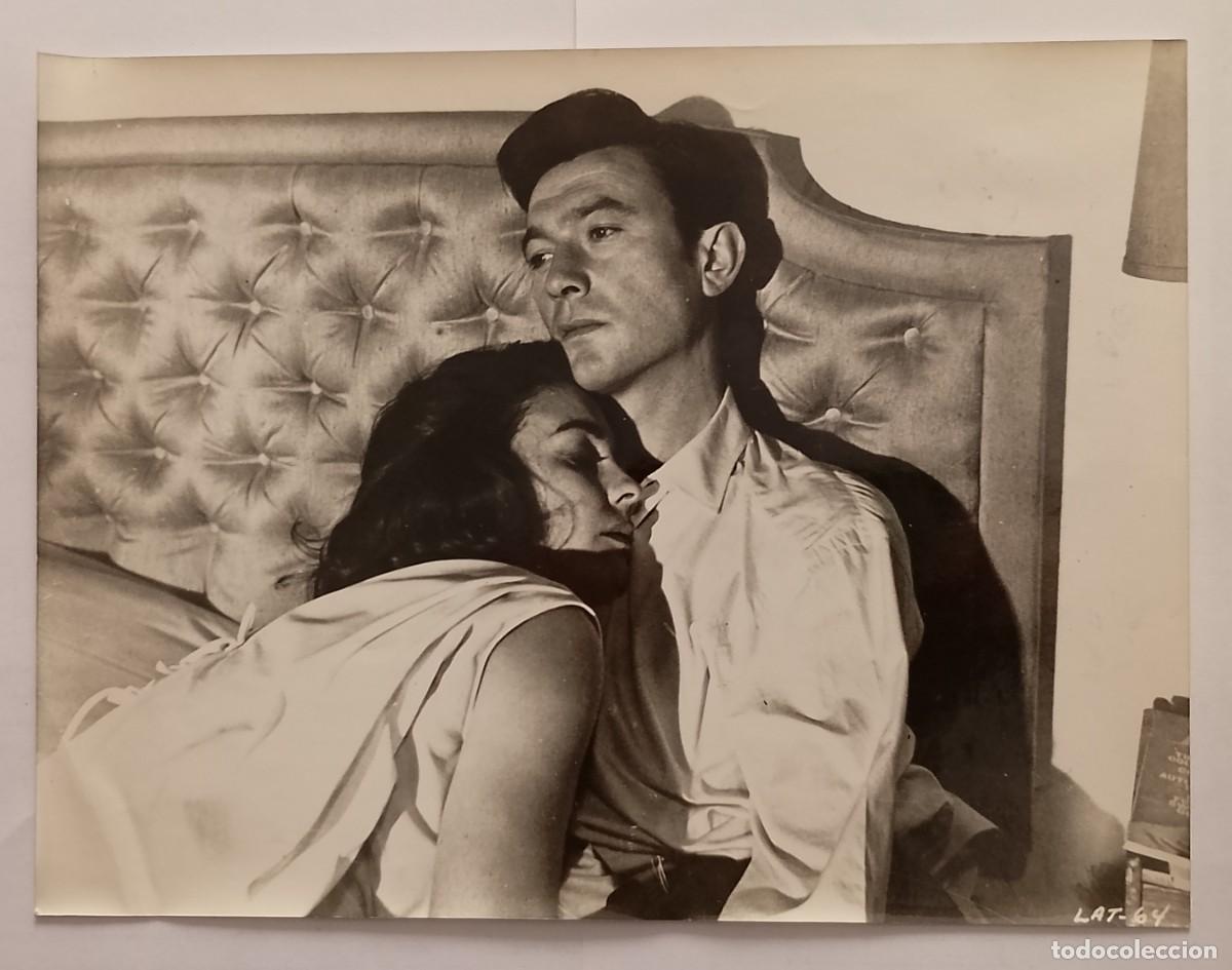 Cine: FOTO INEDITA DE 18X24 DE PELICULA LIFE AND THE TOP CON LAURENCE HARVEY Y JAN SIMONS